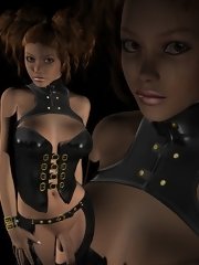 futanari porn pics with chains and black leather